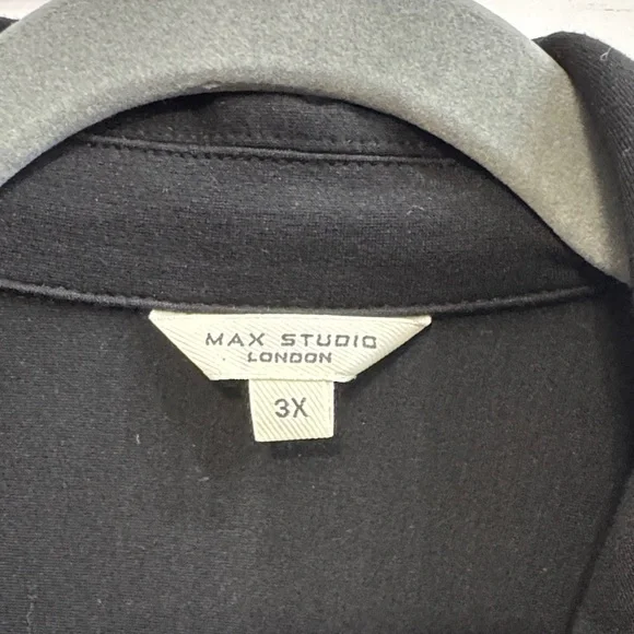 Max Studio Black Utility Jacket - Picture 2 of 3